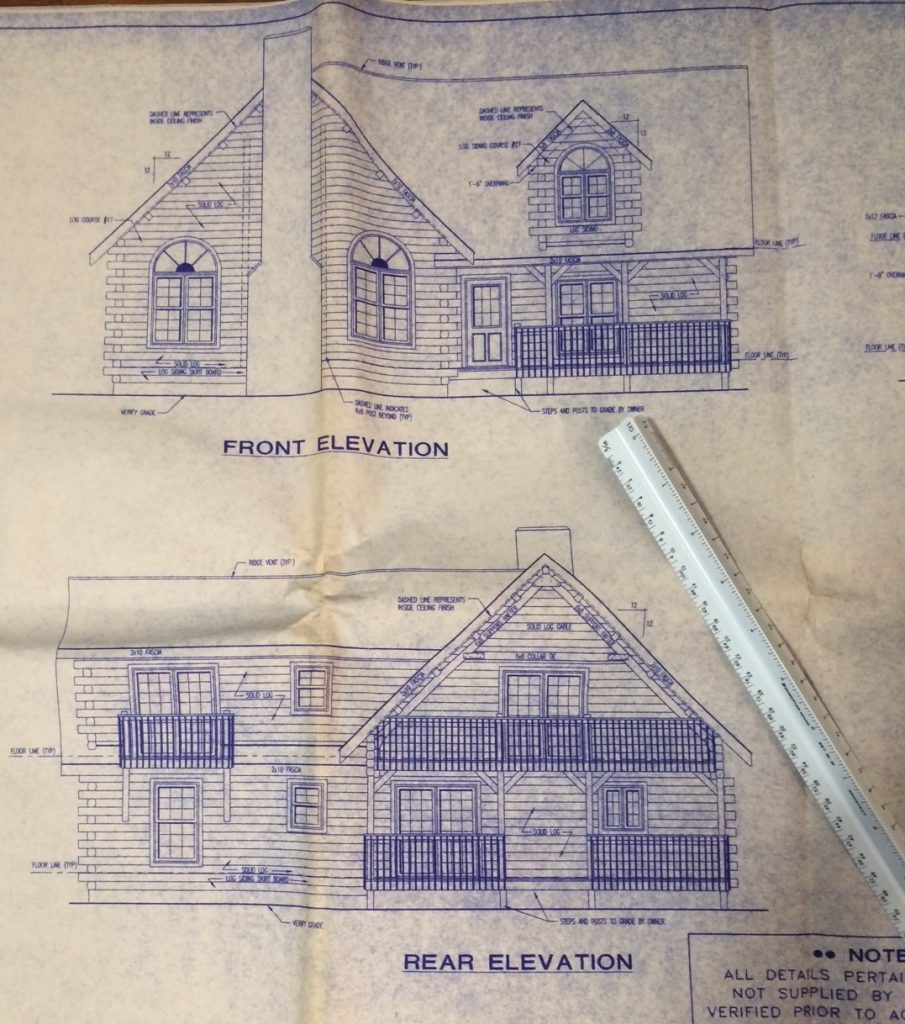 Log Cabin Blueprint - Sheridan Interiors