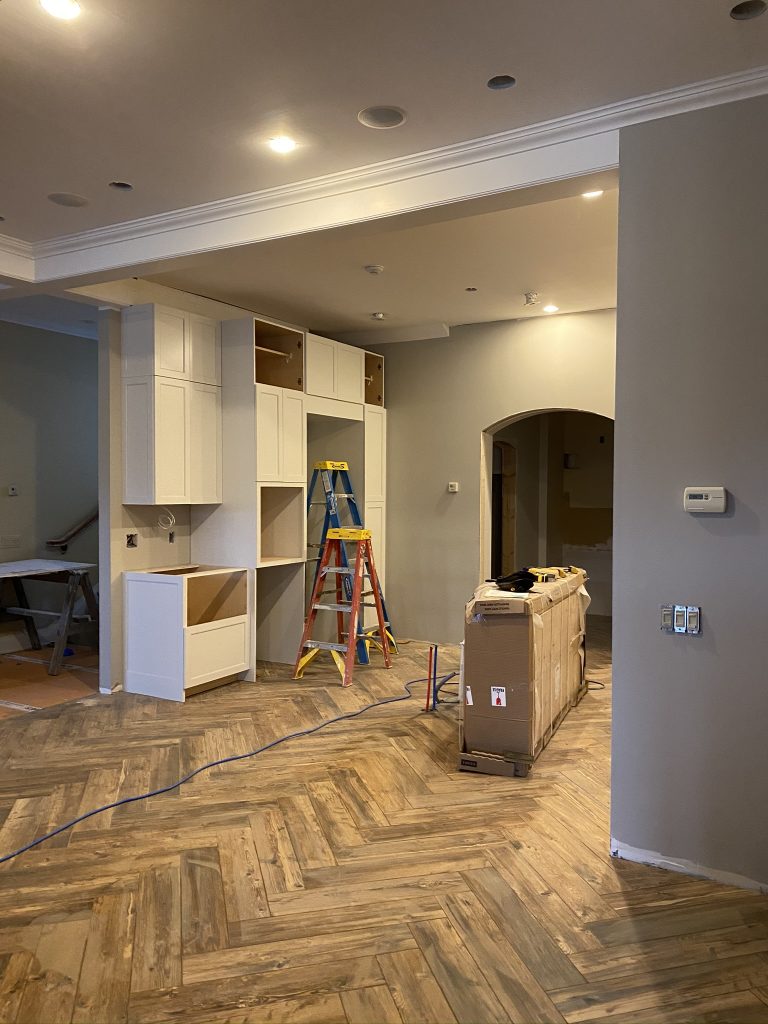 Sheridan Interiors, kitchen design, classic kitchen, herringbone floor