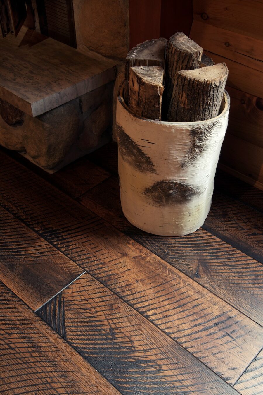 hardwood-flooring-detail-wood-log-storage