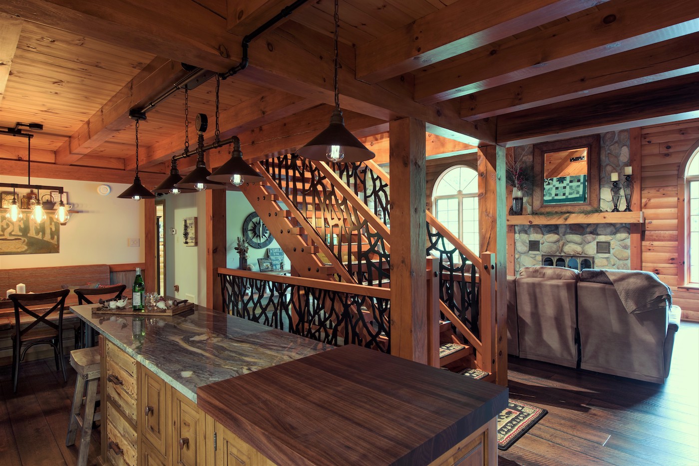 kitchen-interior-design-wood-beam