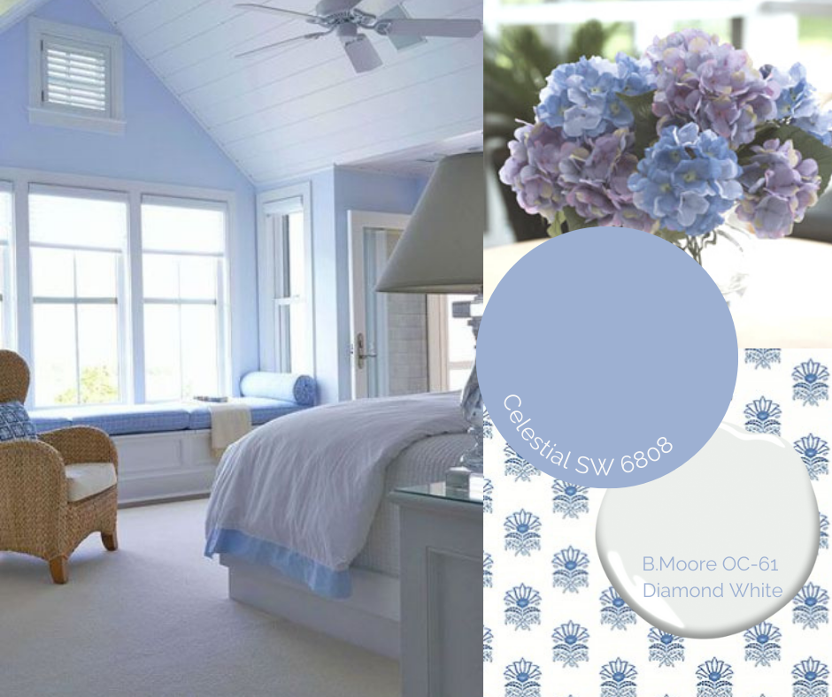 coastal bedroom, coastal design, blue bedroom, beachy bedroom, cottage bedroom, interior designer cornwall, interior designer ottawa, sheridan interiors