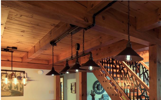 Log Cabin Lighting, Sheridan Interiors, Interior Designer Cornwall, Interior Designer Ottawa, K6H 6M4, K1K 4H9