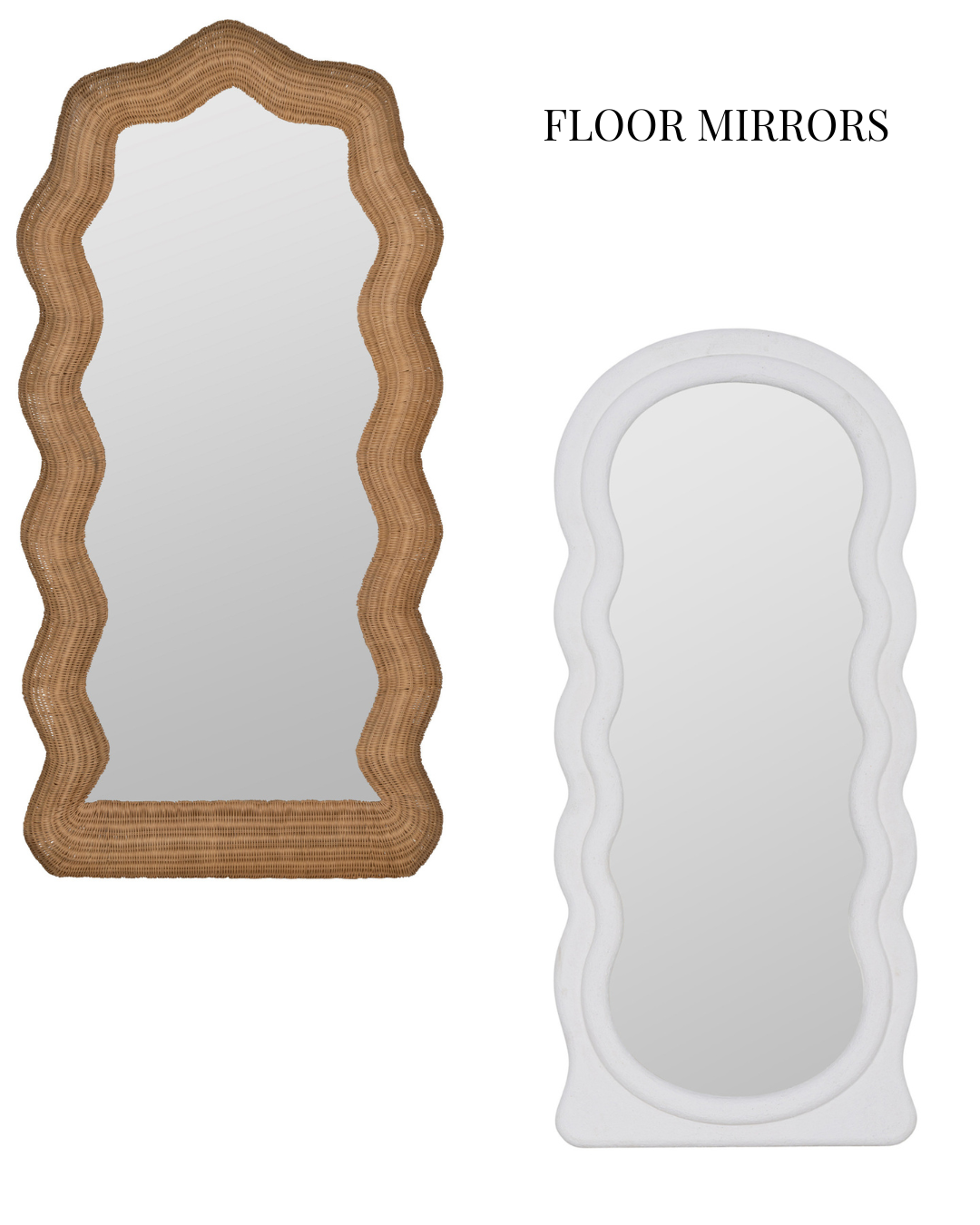 Decorative floor mirrors available in various finishes.  Ottawa mirrors and accessories. mirrors in Cornwall