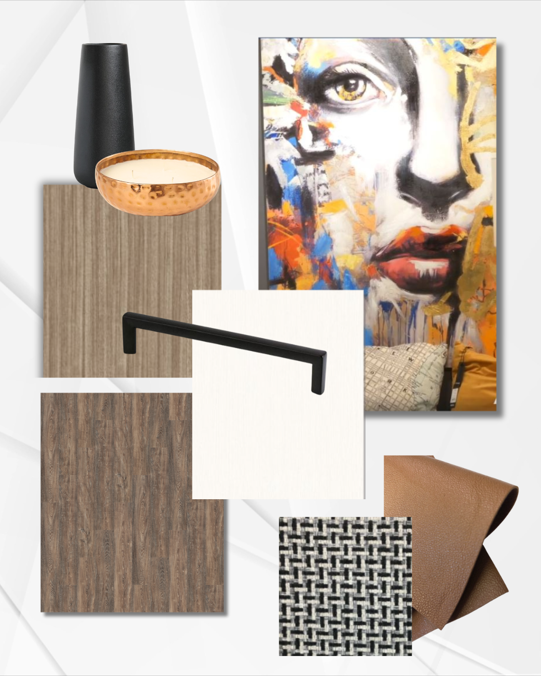 Contemporary Galley materials and finishes mood board by Sheridan Interiors, Ottawa Kitchen Renovations