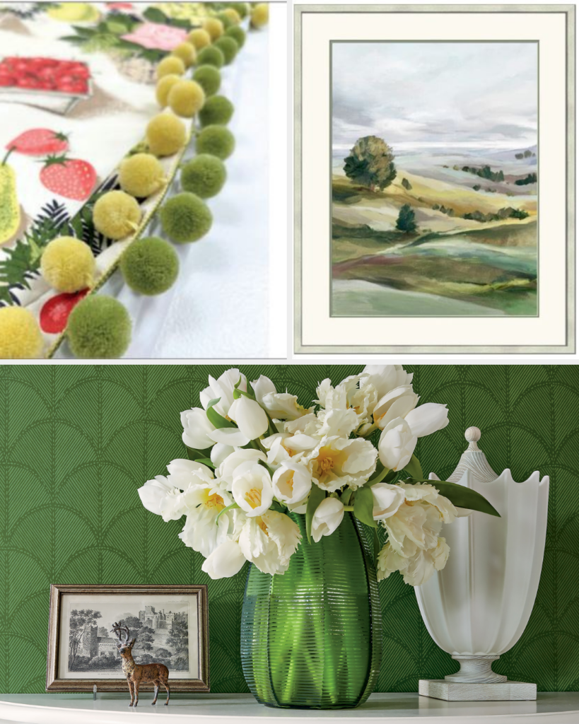 Warm Green Accents Sheridan Interiors