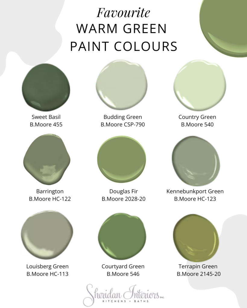 Warm Green Colour Palette B.moore By Sheridan Interiors