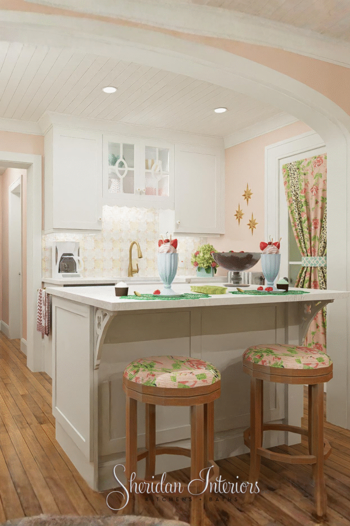 Vintage Cottage Kitchen Makeover By Sheridan Interiors, small kitchen makeover Brockville Ontario, Victorian small cottage kitchen makeover Brockville, Ontario, luxury small kitchen remodel Brockville, Ontario, small appliances for small kitchens, Vintage Cottage Kitchen Makeover By Sheridan Interiors, Cornwall interior designer, Cornwall kitchen designer, Brockville Interior Designer, Brockville kitchen designer,  Ottawa Interior designer,  Ottawa kitchen designer